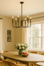 Black 6-Light Farmhouse Chandelier