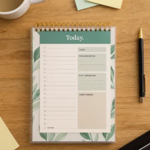 To Do List Notebook Pad, Undated Daily Planner Perfect for Daily Tasks